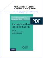 Textbook Asymptotic Analysis in General Relativity 1St Edition Thierry Daude Ebook All Chapter PDF