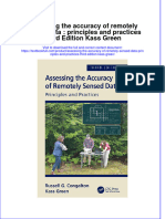 PDF Assessing The Accuracy of Remotely Sensed Data Principles and Practices Third Edition Kass Green Ebook Full Chapter