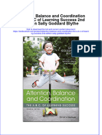 Download textbook Attention Balance And Coordination The A B C Of Learning Success 2Nd Edition Sally Goddard Blythe ebook all chapter pdf 