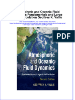 Download textbook Atmospheric And Oceanic Fluid Dynamics Fundamentals And Large Scale Circulation Geoffrey K Vallis ebook all chapter pdf 