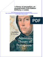 Textbook Aquinass Theory of Perception An Analytic Reconstruction First Edition Anthony J Lisska Ebook All Chapter PDF