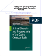 PDF Animal Diversity and Biogeography of The Cuatro Cienegas Basin Fernando Alvarez Ebook Full Chapter