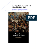 Textbook Augustine S Theology of Angels 1St Edition Elizabeth Klein Ebook All Chapter PDF