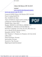 General GMMX Motor GM Mexico Epc 06 2019