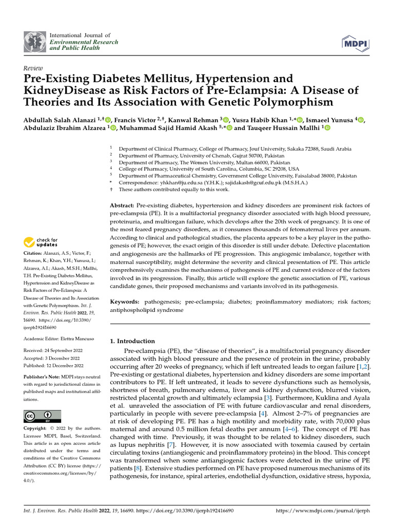 Eclampsia Ijerph 19 16690 v2 | PDF | Medical Specialties | Clinical ...