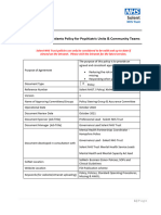 Missing and Awol Patient Policy For Psychiatric Unit.s and Community Teams