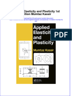Ebffiledoc - 637download Textbook Applied Elasticity and Plasticity 1St Edition Mumtaz Kassir Ebook All Chapter PDF