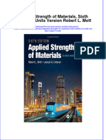 Download textbook Applied Strength Of Materials Sixth Edition Si Units Version Robert L Mott ebook all chapter pdf 