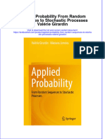 Download textbook Applied Probability From Random Sequences To Stochastic Processes Valerie Girardin ebook all chapter pdf 