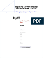 Download pdf Auf Geht S Beginning German Language And Culture 4Th Edition Lee Forester ebook full chapter 