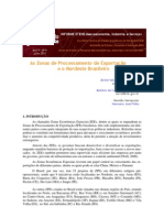 ZPE - As Zonas de Processamento de Exportação e o Nordeste Brasileiro