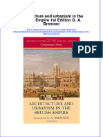 Download textbook Architecture And Urbanism In The British Empire 1St Edition G A Bremner ebook all chapter pdf 