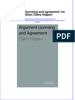 Download textbook Argument Licensing And Agreement 1St Edition Claire Halpert ebook all chapter pdf 