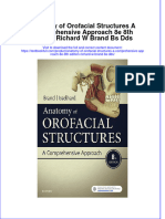 Download full chapter Anatomy Of Orofacial Structures A Comprehensive Approach 8E 8Th Edition Richard W Brand Bs Dds pdf docx