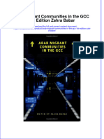 Textbook Arab Migrant Communities in The GCC 1St Edition Zahra Babar Ebook All Chapter PDF