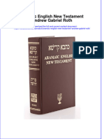 Download textbook Aramaic English New Testament Andrew Gabriel Roth ebook all chapter pdf 