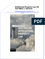 PDF Australian Intellectual Property Law 4Th Edition Mark J Davison Ebook Full Chapter