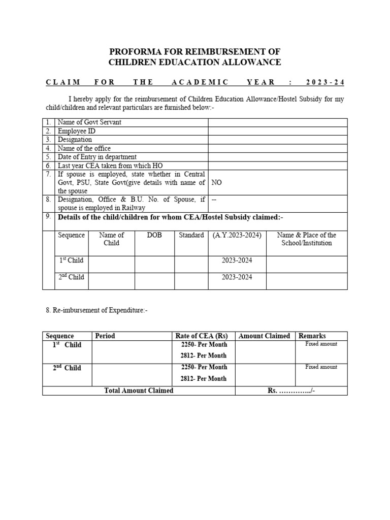 Cea proforma 2023 24 pdf