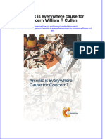 Textbook Arsenic Is Everywhere Cause For Concern William R Cullen Ebook All Chapter PDF
