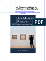Textbook Art Market Research A Guide To Methods and Sources Tom Mcnulty Ebook All Chapter PDF