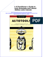 Download full chapter Autotools A Practitioner S Guide To Gnu Autoconf Automake And Libtool 2Nd Edition John Calcote pdf docx