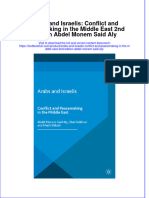 PDF Arabs and Israelis Conflict and Peacemaking in The Middle East 2Nd Edition Abdel Monem Said Aly Ebook Full Chapter