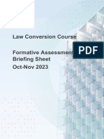 LCC Formative Exams Briefing Sheet October 2023