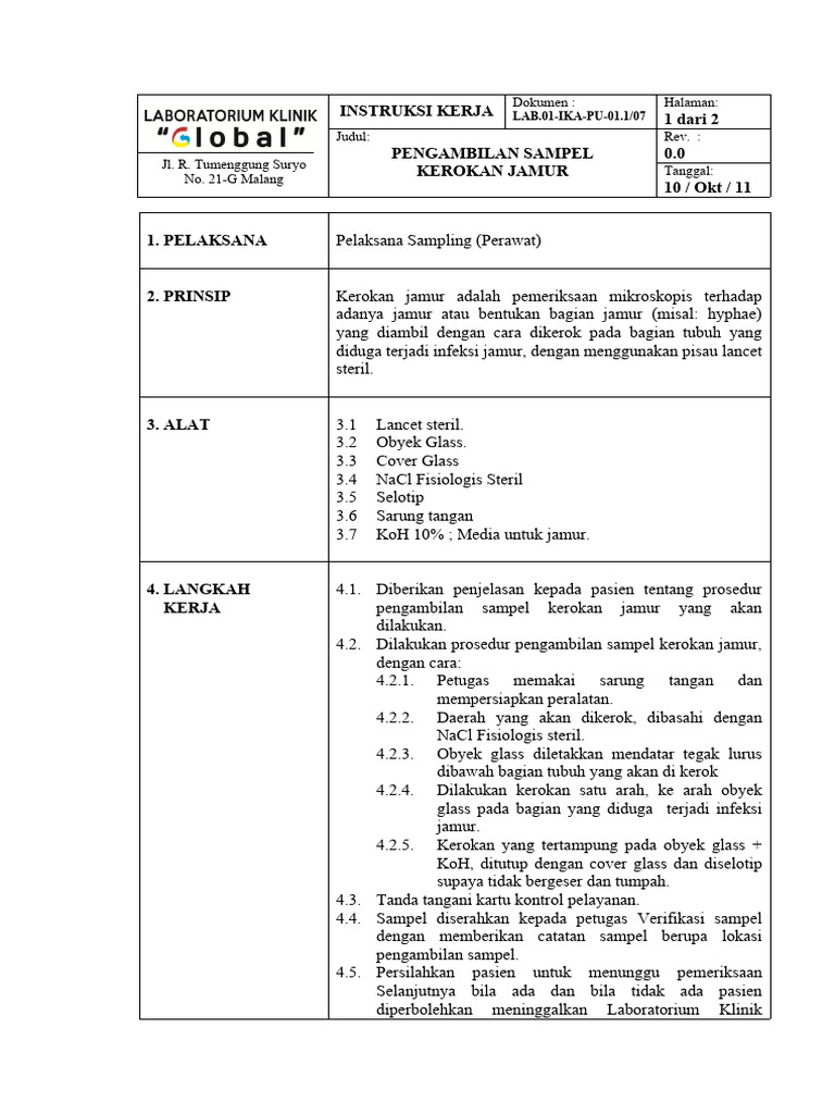 Lab 01 ika pu 01 1 07 ik pengambilan sampel kerokan jamur rev 00 pdf