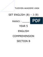 SET ENGLISH (B) J (9)