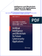 Textbook Artificial Intelligence and Blockchain For Future Cybersecurity Applications 1St Edition Yassine Maleh Ebook All Chapter PDF