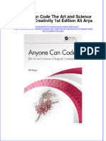 Download full chapter Anyone Can Code The Art And Science Of Logical Creativity 1St Edition Ali Arya pdf docx