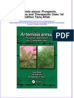 Textbook Artemisia Annua Prospects Applications and Therapeutic Uses 1St Edition Tariq Aftab Ebook All Chapter PDF