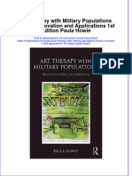 Textbook Art Therapy With Military Populations History Innovation and Applications 1St Edition Paula Howie Ebook All Chapter PDF