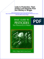 Download textbook Basic Guide To Pesticides Their Characteristics And Hazards First Edition Shirley A Briggs ebook all chapter pdf 