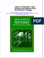 Textbook Basic Guide To Pesticides Their Characteristics and Hazards First Edition Shirley A Briggs Ebook All Chapter PDF