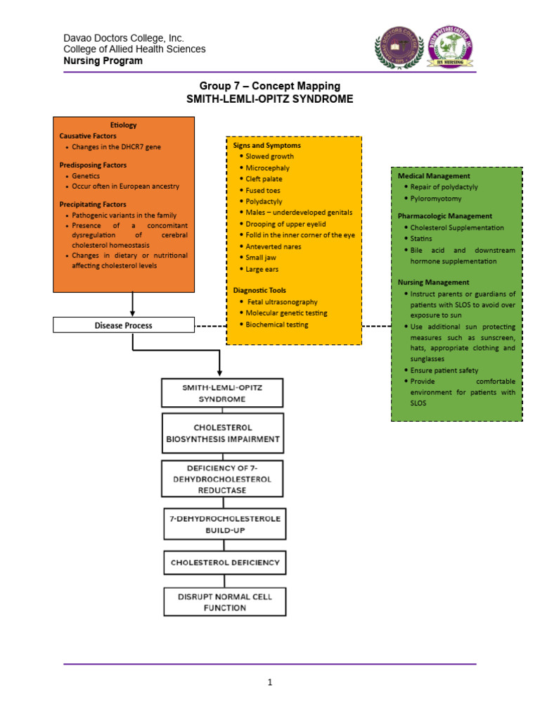 Smith Lemli Optiz Syndrome Group 7 | PDF | Cholesterol | Clinical Medicine