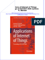 Full Chapter Applications of Internet of Things Proceedings of Iccciot 2020 Jyotsna K Mandal PDF