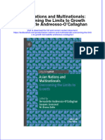 Textbook Asian Nations and Multinationals Overcoming The Limits To Growth Bernadette Andreosso Ocallaghan Ebook All Chapter PDF