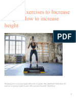 40 Best Exercises To Increase Height