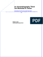 PDF Basic Gas Chromatography Third Edition Nicholas H Snow Ebook Full Chapter
