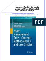 Textbook Beach Management Tools Concepts Methodologies and Case Studies 1St Edition Camilo M Botero Ebook All Chapter PDF