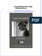 Download textbook Beckett And Modernism Olga Beloborodova ebook all chapter pdf 