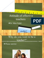 Attitude of Effective Teachers