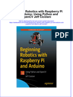 Textbook Beginning Robotics With Raspberry Pi and Arduino Using Python and Opencv Jeff Cicolani Ebook All Chapter PDF