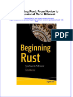 Download textbook Beginning Rust From Novice To Professional Carlo Milanesi ebook all chapter pdf 