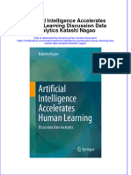 Download pdf Artificial Intelligence Accelerates Human Learning Discussion Data Analytics Katashi Nagao ebook full chapter 