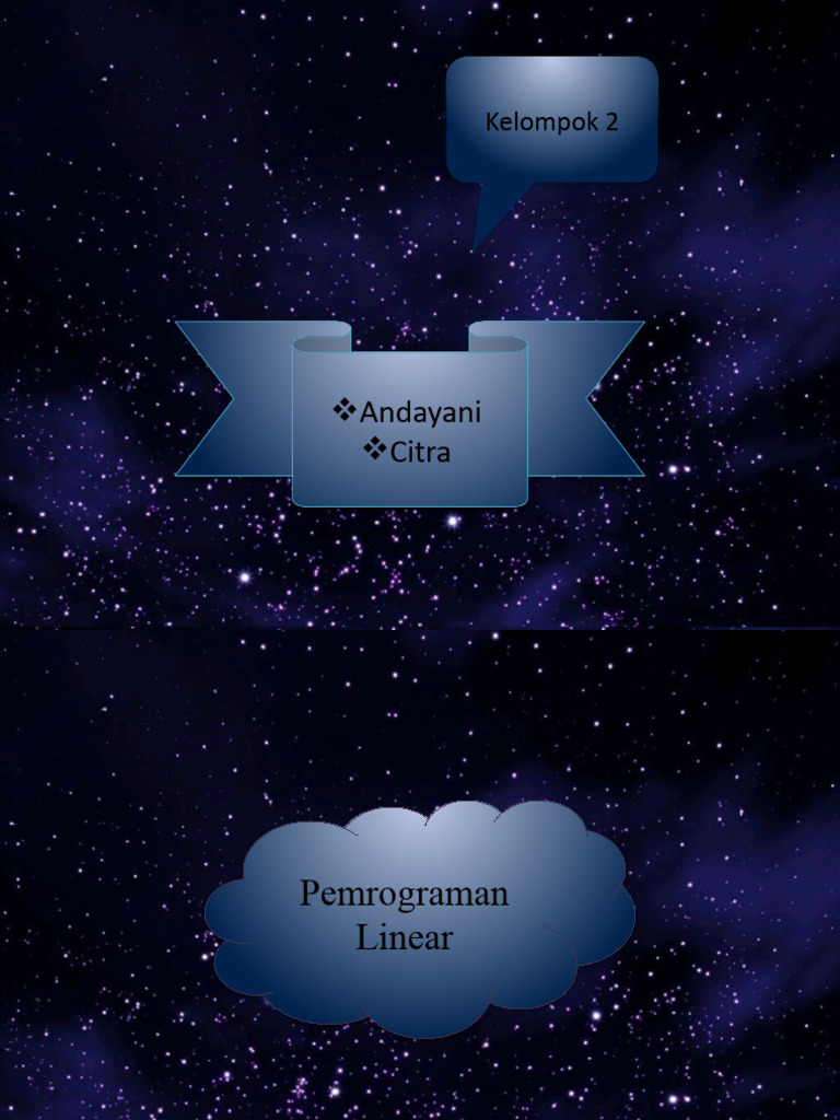 Sifat dan Contoh Pemrograman Linear | PDF