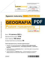 Geografia 2023 Czerwiec Stara Matura Rozszerzona