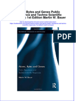 Textbook Atoms Bytes and Genes Public Resistance and Techno Scientific Responses 1St Edition Martin W Bauer Ebook All Chapter PDF