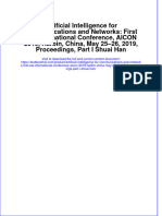Download pdf Artificial Intelligence For Communications And Networks First Eai International Conference Aicon 2019 Harbin China May 25 26 2019 Proceedings Part I Shuai Han ebook full chapter 